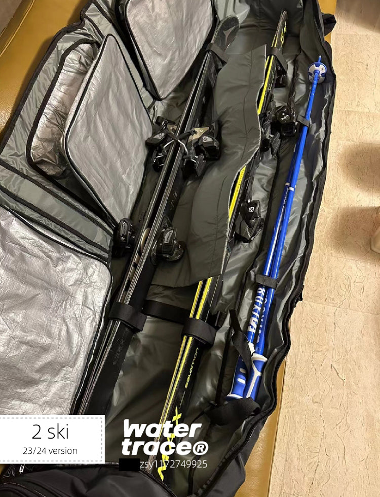 Watertrace Ski and Snowboard Bag with Wheels, Padded Waterproof Large Ski Boot Bag, Double Roller Travel Bag