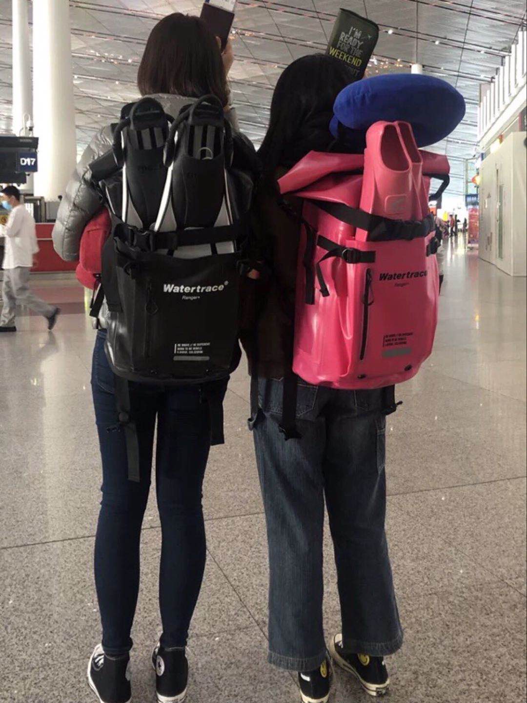 Waterproof Backpack Scuba Diving Bag River Trekking Snorkeling Fins Bag