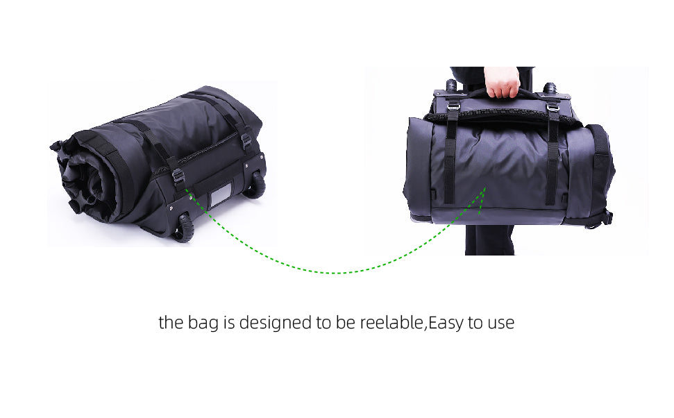 Watertrace Ski and Snowboard Bag with Wheels, Padded Waterproof Large Ski Boot Bag, Double Roller Travel Bag