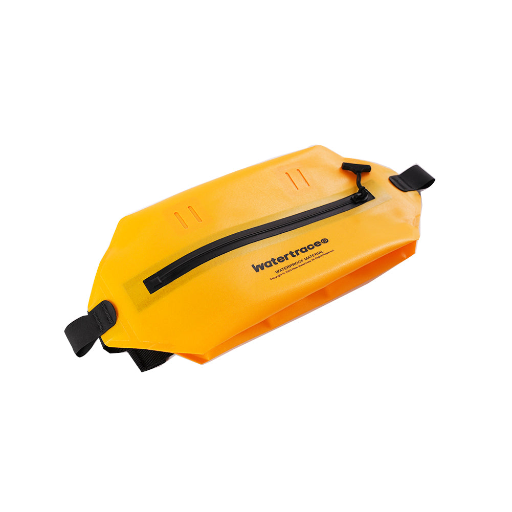Watertrace Waterproof Fanny Pack, Black, Yellow, Crossbody Waist Bag for Kayaking, Rafting, Swimming, Surfing, Paddle Board, Boating