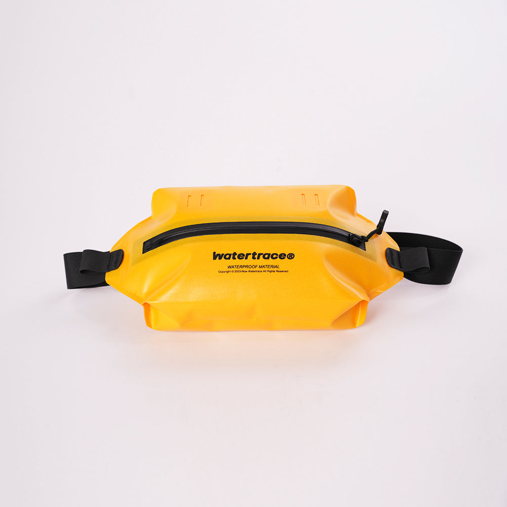 Watertrace Waterproof Fanny Pack, Black, Yellow, Crossbody Waist Bag for Kayaking, Rafting, Swimming, Surfing, Paddle Board, Boating