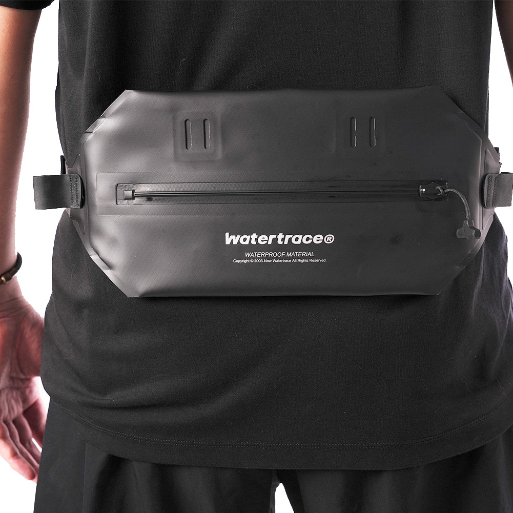 Watertrace Waterproof Fanny Pack, Black, Yellow, Crossbody Waist Bag for Kayaking, Rafting, Swimming, Surfing, Paddle Board, Boating