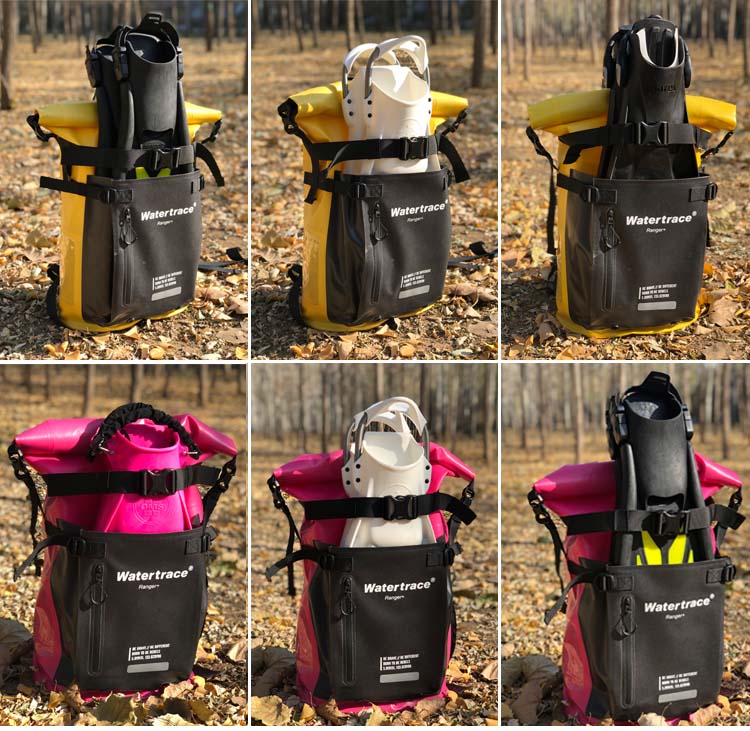 Watertrace Waterproof Backpack Scuba Diving Bag River Trekking Snorkeling Fins Ba ...